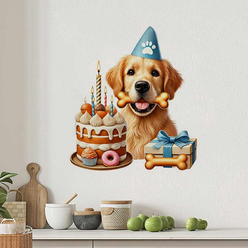 С Днем Рождения Golden Retriev – обзор и цена Pvc Panel Background