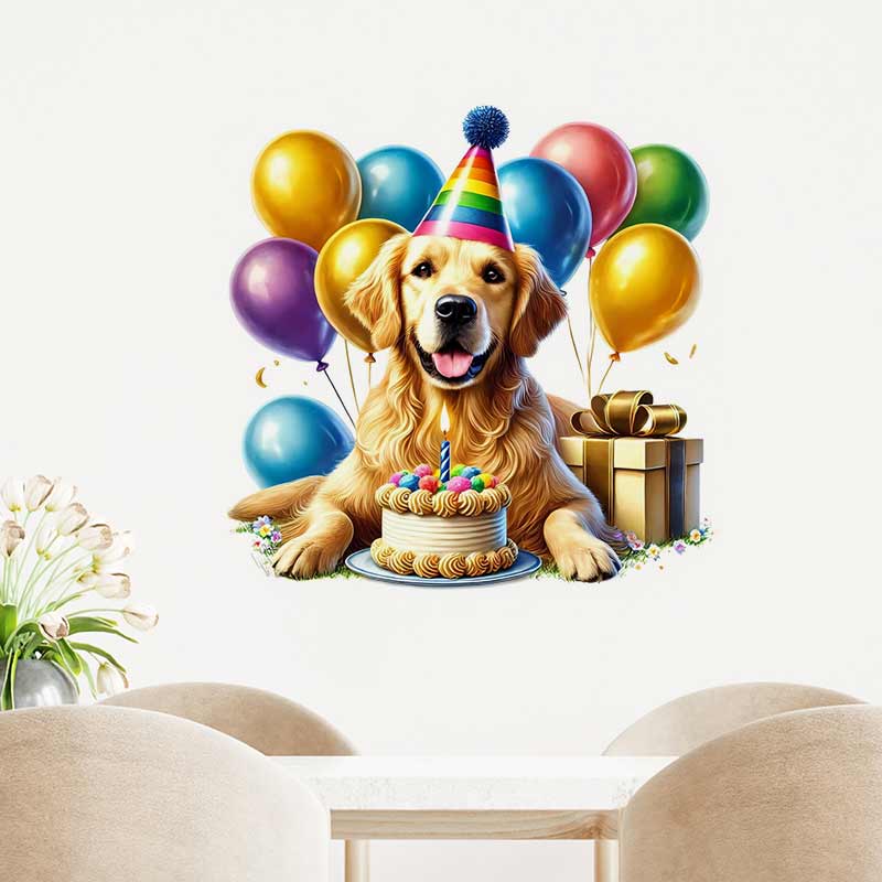 С Днем Рождения Golden Retriev – обзор и цена Pvc Panel Background