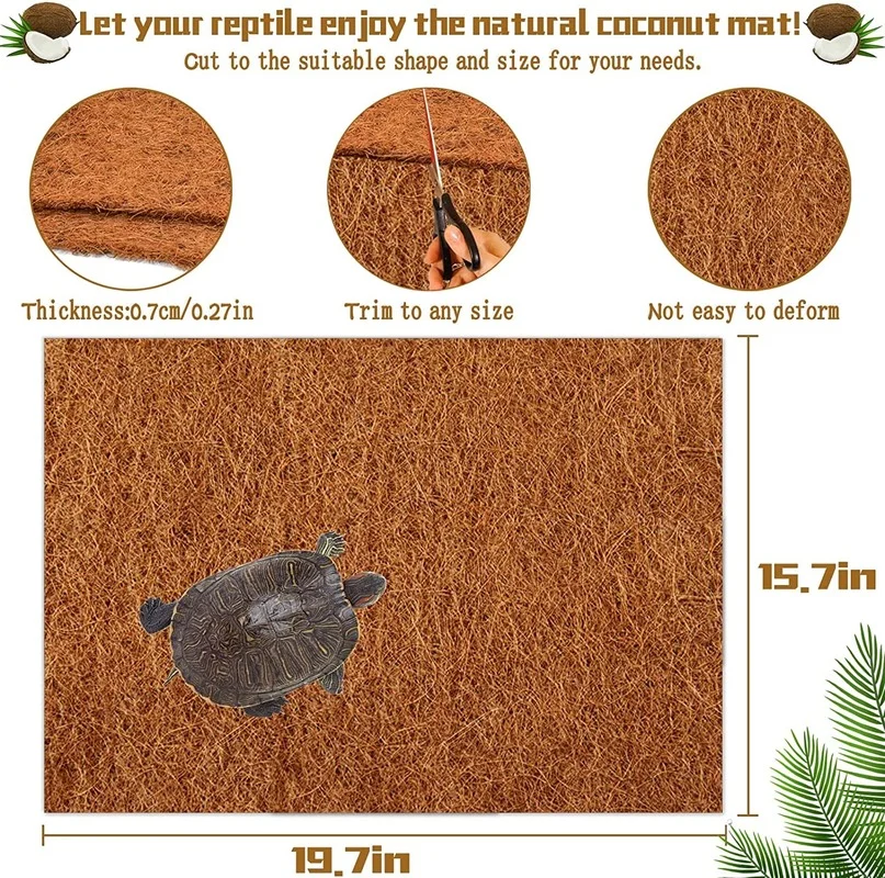 Коврик для рептилий из натурал – обзор и цена Substrate Coconut Fiber